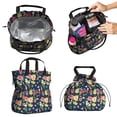thumbnail image 2 of Pioneer Flower Floral Print Pattern Drawstring Lunch Bag Women - Drawstring Lunch Bag Insulated for Work Office - Stain-Resistant Large Lunchbags for Women with Multi-Pockets, 2 of 6