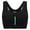 Black, variant on Women's High Impact Front Zip Sports Bra Plus Size Sports Bra for Yoga Running