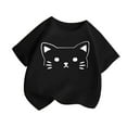 thumbnail image 3 of TZEWGL Hauts pour Enfants Été Imprimé Dessin Animé Manches Courtes Col Rond Blouse pour Enfants Taille 6-7T, 3 of 6