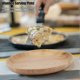 thumbnail image 3 of Round Wooden Tea Tray, Sushi Tray, Snack Tray, Fruit Tray, Serving Plate for Home and Restaurant, 18 x 18 cm, 3 of 5