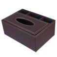 thumbnail image 1 of Caja de pa?uelos de cuero Contenedor de almacenamiento de servilletas de estilo simple Organizador de toallas de papel conveniente para el hogar B LingWen 8390612115554, 1 of 1