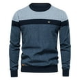 thumbnail image 1 of TIHLMK Men's O-neck Sweater Soft Casual Sweaters For Men Classic Pullover Sweaters With Ribbing Edge, 1 of 3
