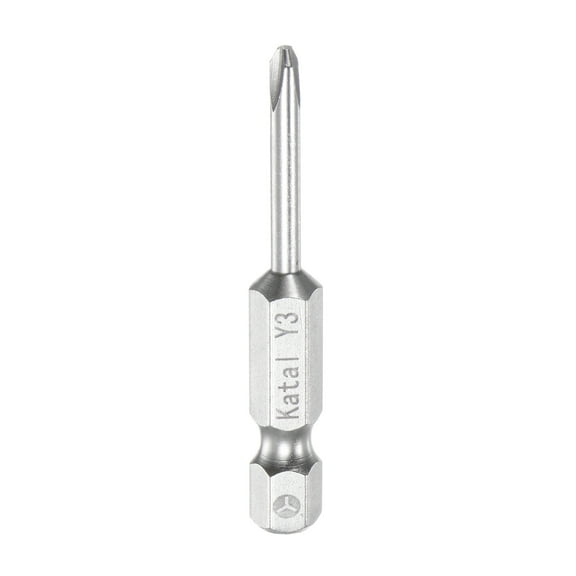 Y3 Magnetic Tri-point Y Type Screwdriver Bit 1/4" Hex Shank 2" Length Screw Driver