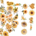 thumbnail image 4 of FELTECHELECTR 50 pegatinas de girasol, pegatinas estéticas, pegatinas de papel adhesivas, pegatinas para botellas de agua., 4 of 7