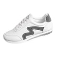 thumbnail image 2 of AUDeals Women's Retro Court Sneakers, Lace Up Casual Shoes with Tennis Inspired Style for Walking and Hiking (Grey, 7.5), 2 of 8