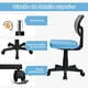 thumbnail image 5 of Costway Silla de Oficina con Respaldo Bajo Altura Regulable Ruedas Lisas y Giratorias a 360° Azul 50 x 50 x 79-91 cm, 5 of 10
