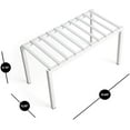 thumbnail image 3 of Smart Design Premium Cabinet Storage Shelf - Set of 6 - Small 10.63 x 5.25 Inch - Steel Metal Frame - Rust Resistant Coating - Cup, Dish, Counter and Pantry Organization - Kitchen - White, 3 of 7