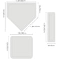 thumbnail image 2 of FrostHike Baseball Bases Set, 5 Piece Baseball & Sof Throw Down Rubb Base Set for Kids & Adults, 2 of 5