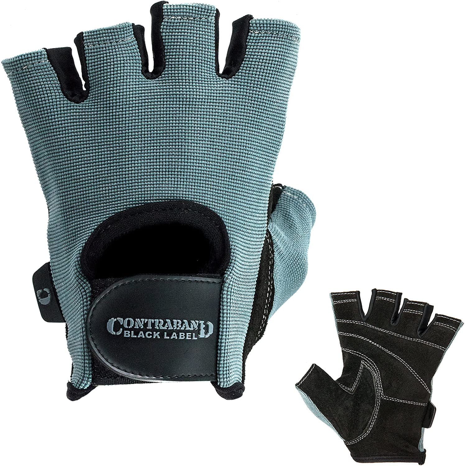 Contraband Black Label 5050 Mens Basic Leather Fingerless Weight