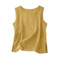 thumbnail image 2 of LVHAOGJOB Womens Tank Crew Neck Tops Summer Pullover Flowy Solid Color Shirts for Women Loose Fit, 2 of 5