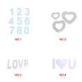 thumbnail image 4 of 0-9 Letters Numbers LOVE Heart Shape Cake Cake Mold Sugarcraft Embossing Acrylic Mold Sugarcraft Decorating Stencil Fondant Mould, 4 of 8