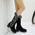 thumbnail image 2 of Womens Suede Snow Boots Mid-calf Winter Shoes _ai, 2 of 3