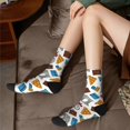 thumbnail image 6 of JUNZAN Art Of Livings Mens Funny Socks for Men Women Colorful Fun Novelty Crew Patterned Socks, 6 of 6