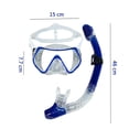 thumbnail image 2 of Juego de aletas para máscara de esnórquel, equipo de esnórquel de tamaño de viaje para adultos con aletas cortas ajustables, máscara de buceo de alta calidad y esnórquel superior seco con bolsa de, 2 of 6