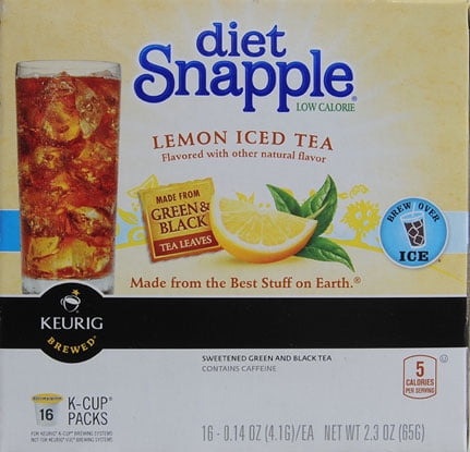 Diet Snapple Lemon Iced Tea K-Cup Packs 