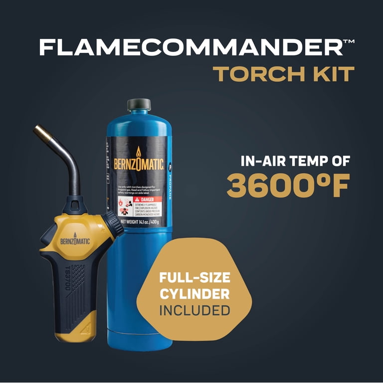 Bernzomatic Flame Commander Propane Torch Kit for Soldering