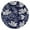 Country, variant on Paisley Tablecloth Classic Chic Vintage Floral Pattern Waterproof Round Cover with Elastic Fit and Durable Backing