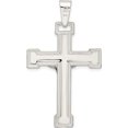 thumbnail image 5 of Sterling Silver Polished Crucifix Pendant (47.93 X 27.95) Made In India qc11174, 5 of 6