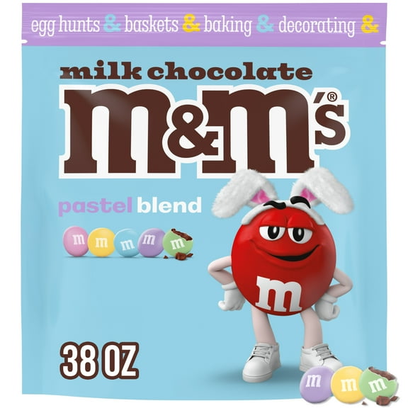 M&M's Milk Chocolate Pastel Blend Easter Candy - 38 oz Bulk Bag
