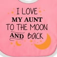thumbnail image 4 of Inktastic I Love My Aunt to the Moon and Back Boys or Girls Baby Bib, 4 of 4