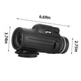 thumbnail image 3 of SPOORYYO 40x60 High Powered Monocular Telescope for Smartphone, Night Vision Compatible, HD Magnification for Stargazing, Hunting, Travel, Camping, Hiking, 3 of 9