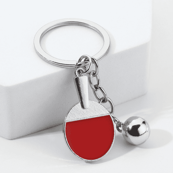 Creative Sports Ball Keychains Bowling Golf Soccer Badminton Keychain Sports Fans Backpack Car Decoration Competition