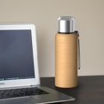 thumbnail image 5 of 20oz Stainless Steel Vacuum Insulated Coffee Mug with Tea Infuser and Cup Lid, Wood Print, 5 of 6
