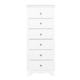 thumbnail image 3 of Prepac Monterey 6 Drawer Wooden Dresser Chest, 19" x 23.25" x 52.75", White, 3 of 12