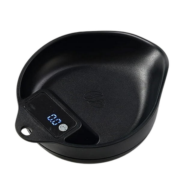 Pisexur Batería de cocina Báscula inteligente para granos de café con bandeja, báscula de precisión para granos de café, kit digital para pesar café, báscula medidora para la cocina del hogar