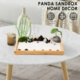thumbnail image 2 of HLONK Room Decor with Green Sand Pretty Multipurpose Panda Zen Gardens Rake Decor Relaxing Mini Zen Garden Kit Creative Panda Zen Garden Rake Decor for Office Desk, 2 of 11