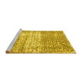 thumbnail image 2 of Ahgly Company Machine Washable Indoor Square Persian Yellow Traditional Area Rugs, 7' Square, 2 of 4
