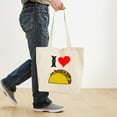 thumbnail image 4 of CafePress - I Heart Taco Tote Bag - Unisex Canvas Tote Bag, Beige, 1-Piece, 4 of 7