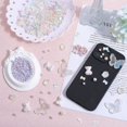 thumbnail image 4 of 1 Set DIY Jewelry Making Finding Kit Including Plastic Imitation Pearl Leaf & Butterfly Pendants Plastic Round Beads Resin Bowknot & Plastic Bear Cabochons Mixed Color, 4 of 5