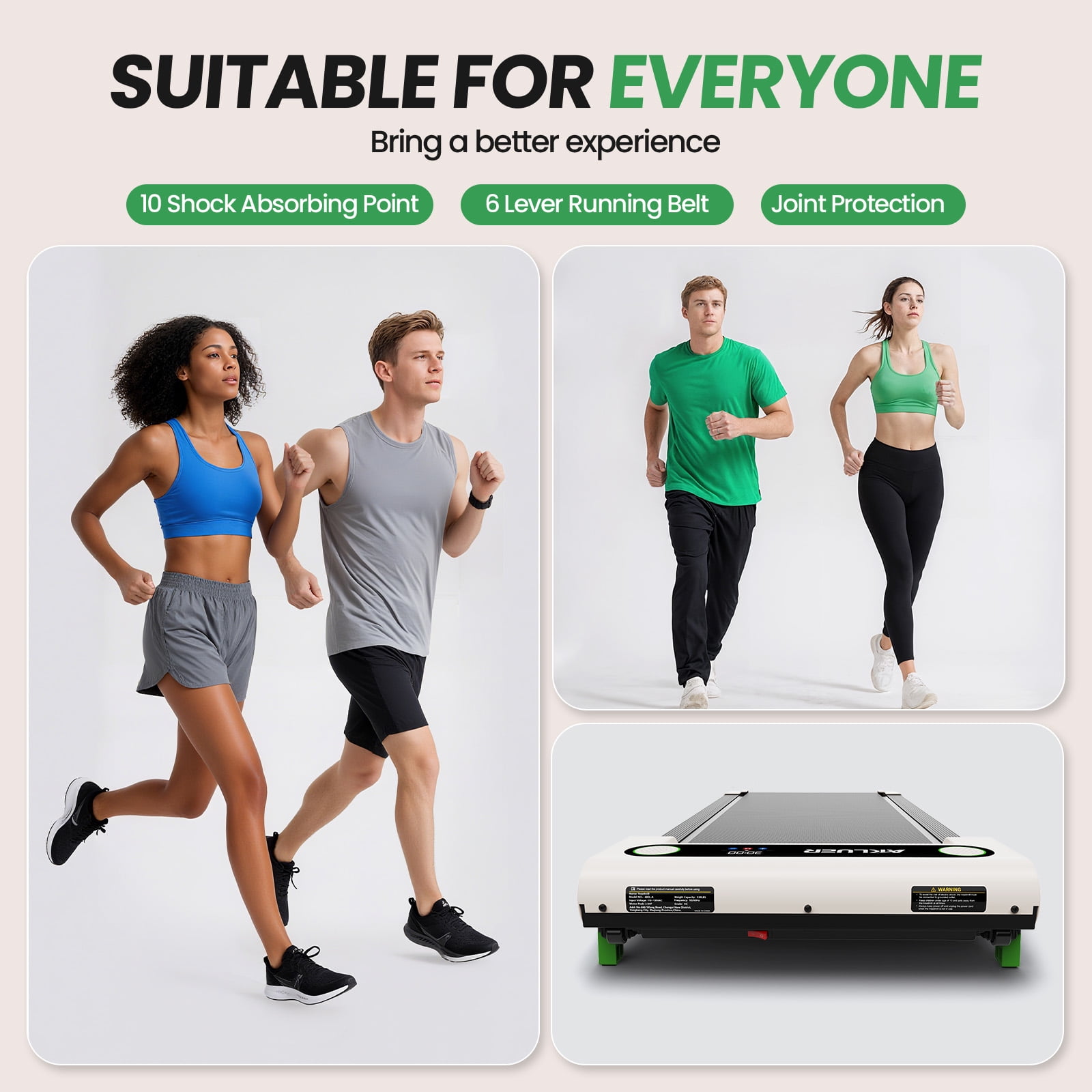 Incline Treadmills for Home, 2.5 HP Walking Pad Under Desk Treadmill with Remote Control