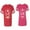 Men Red / Women Pink, variant on King Queen White Pentagon Matching Couple Cotton Jerseys (Men Red / Women Black) (Men S / Women S)