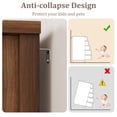 thumbnail image 3 of Cómoda Farmhouse con 5 Cajones - Mueble de Almacenamiento Vertical con Puerta Deslizante Tipo Granero y Repisa Ajustable - Ideal para Dormitorio, Entrada o Sala - Acabado Nogal, 3 of 8
