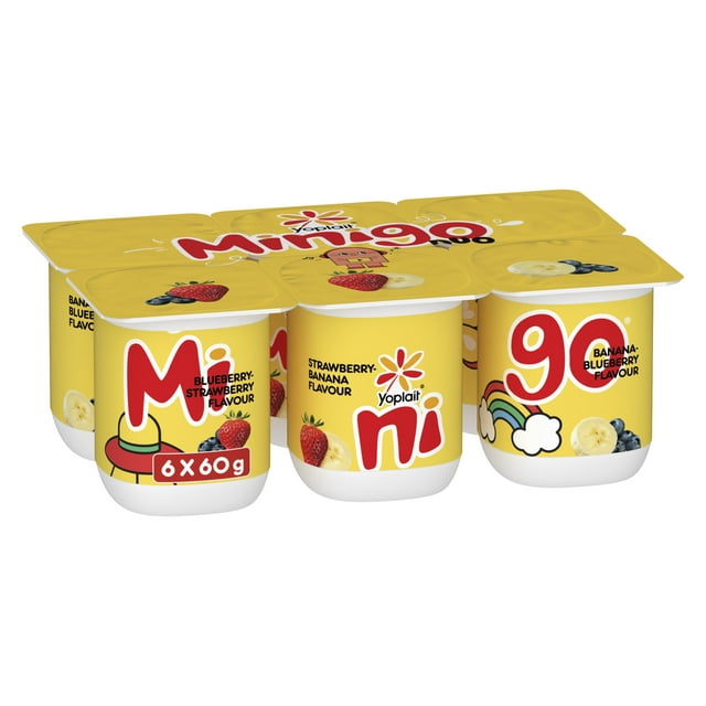 Yop 2% Minigo Duo, Variety, Kids Snack, 6x60g
