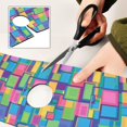 thumbnail image 6 of Yayeee Faucet Mat for Kitchen Sink 14.7" Diatomite Long Splash Guard Pad, Colorful Geometric Pattern, 6 of 7