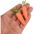 thumbnail image 2 of 45 Pack Artificial Carrots Fake Carrots Sparkling Foam Baby Carrots - Great for Craft DIY, Home Decor, Kitchen Decor, Party Decoration, Open Houses, Toy, 3 x 0.5 x 0.5 inches, 2 of 6
