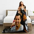 thumbnail image 4 of Blanket Adam Actors Sandler Throw Flannel Blankets Warm Soft Cozy Fuzzy Blanket for Bed Sofa Couch Camping Travel Gift Blankets for All Seasons 60""x50"", Black, 4 of 6