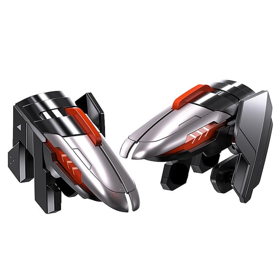 LOLIPPYY 1 Pair Six-Finger Mobile Game Triggers - Universal Phone Controller Accessories with Physical Buttons for Competitive Gaming