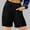 Black, variant on High Waist Women's Shorts for Sports and Leisure Stylish Running and Gym Shorts with Pockets and Drawstring Comfortable Fit for Summer Activities