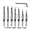 B, variant on 4PCS Self Centering Hinge Drill Bit Set, Metal Woodworking Hinge Drill, Automatic Centering, Hex Handle, Suitable for Door Hinges, Cabinet Hardware, Drawer Slides