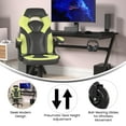 thumbnail image 6 of Flash Furniture X10 Faux Leather High Back Gaming Chair with Arms, 250 lb, Black/Green, 6 of 9