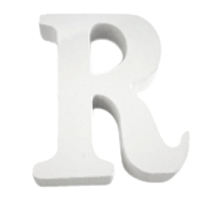 Fridja Wood Wooden Letters White Alphabet Wedding Birthday Party Home Decorations R