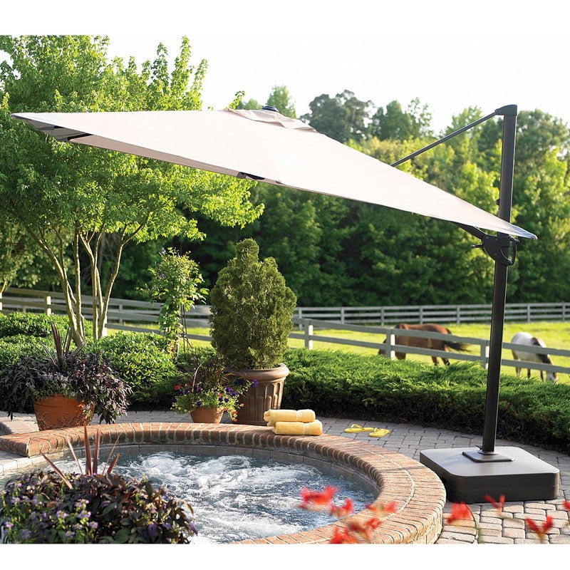 Garden Treasures 11 Ft Offset Umbrella Replacement Canopy Garden