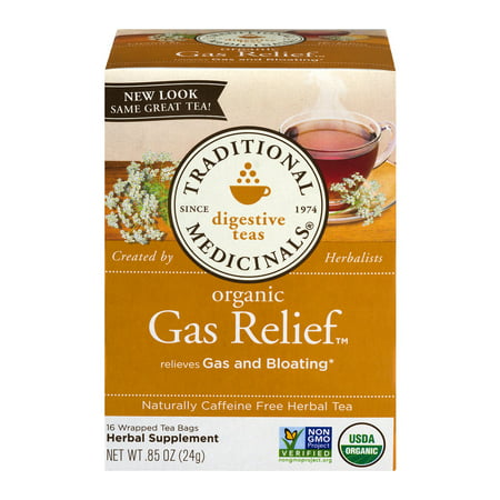 Traditional Medicinals, Organic Gas Relief, Tea Bags, 16 (Best Stress Relief Tea)