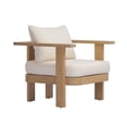thumbnail image 3 of Christopher Knight Home 5-Piece Patio Conversation Set with Cushions, Coffee Table, Light Teak + Cream, 3 of 16