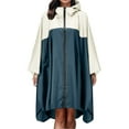 thumbnail image 1 of Lightweight Rain Poncho Jacket Coat For Women With Hood And Secure Pockets, 1 of 6