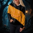 thumbnail image 6 of Godom Halloween Hoodies for Women 2025 cute Pumpkin Face Print Essentials Hoodie Sweatshirts Pullover, 6 of 6